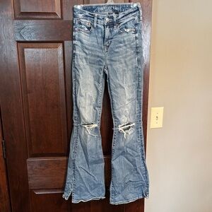 American Eagle Outfitters Light Blue Flare Jeans